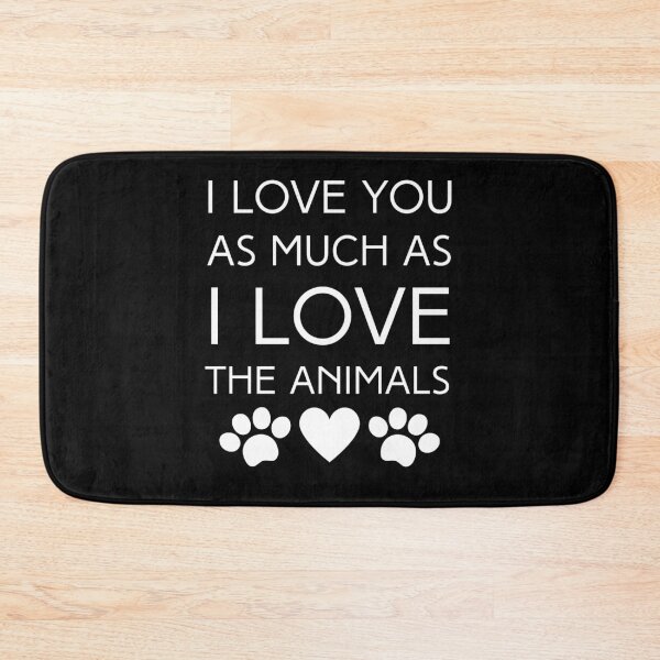 Item preview, I Love You, Love the Animals, Vegan Valentine designed and sold by WhimsicaliTee.