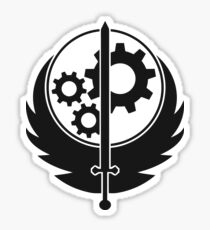 Emblem der Bruderschaft des Stahls (Schwarz) Sticker