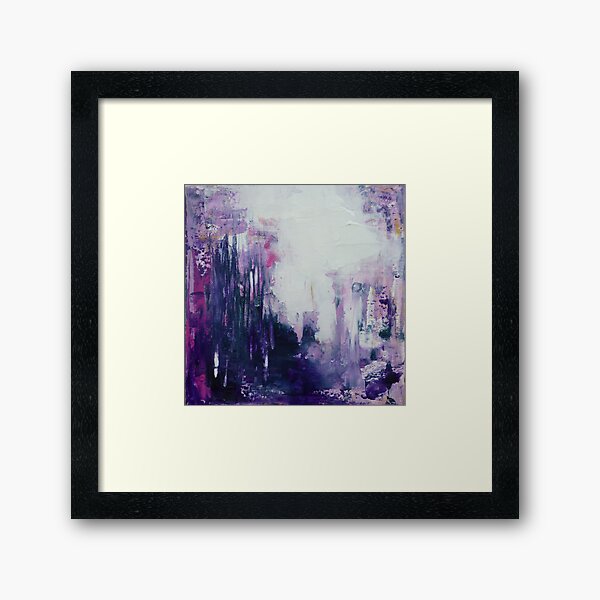 Purple dreamscape Framed Art Print