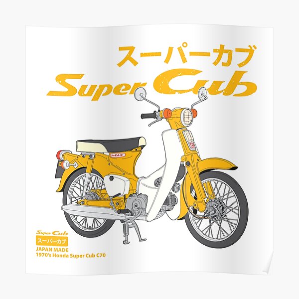 Honda Cub Posters  Redbubble