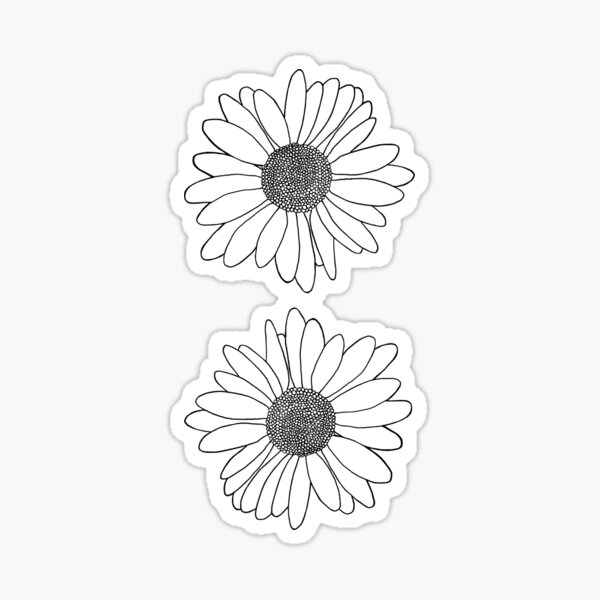 Daisy Grid Sticker