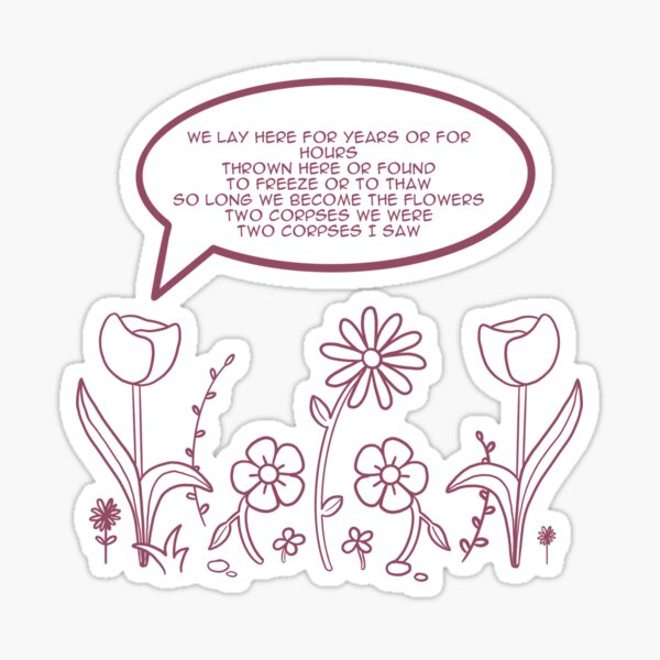 In a week lyrics sticker Sticker