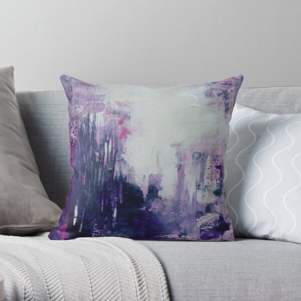 Purple dreamscape Throw Pillow