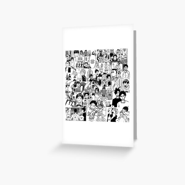 Haikyuu!! - Manga Collage Greeting Card