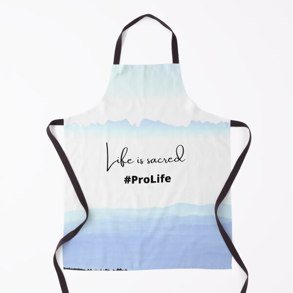 Item preview, Life Is Sacred #ProLife Baby-Blue Mountain Background designed and sold by ChristianCoding.