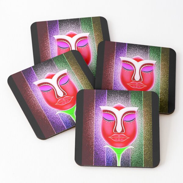 Item preview, Flower Red Face, Women Face One Line Art designed and sold by Dr.YesOrNo.