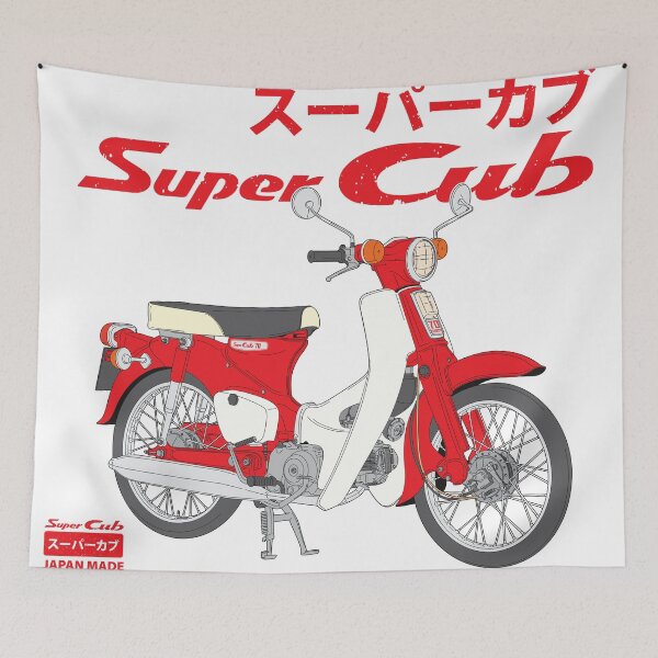Item preview, Classic Honda Super Cub C70 (red) designed and sold by Akram Ghazali.