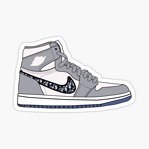 Dior Jordan 1 Sticker