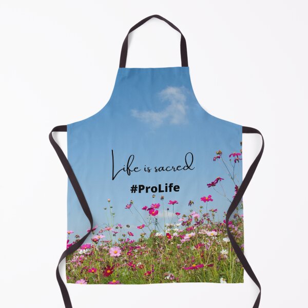 Item preview, Life Is Sacred #ProLife Pink Meadow Background designed and sold by ChristianCoding.