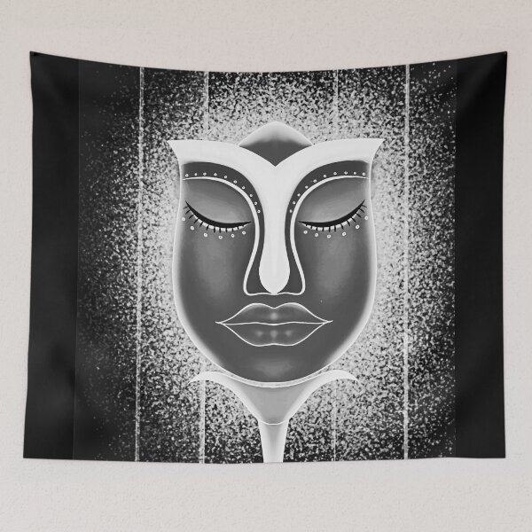 Item preview, Flower Black And white Face, Women Face One Line Art designed and sold by Dr.YesOrNo.