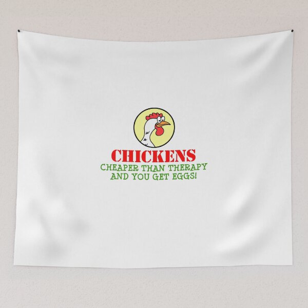 Item preview, Chickens Cheaper Than Therapy Cartoon designed and sold by jaycartoonist.