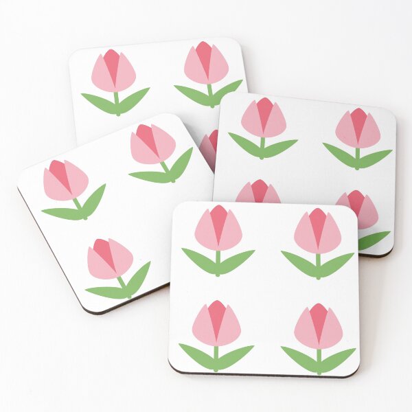 Item preview, Spring Pink Tulips - 4 Stickers for the Price of 1 designed and sold by ittybittyowl.