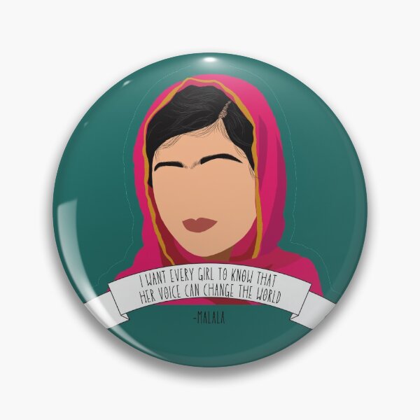 Item preview, Malala "Her Voice Can Change the World" designed and sold by Abbieroadart.