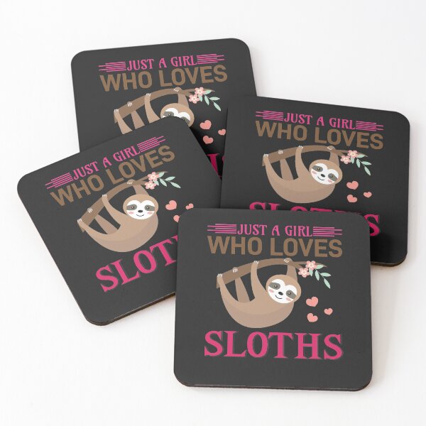 Item preview, Just a Girl who love Sloths designed and sold by Mande Arts.