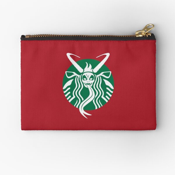 Krampuspresso - Caffeine Demon (RED) Zipper Pouch