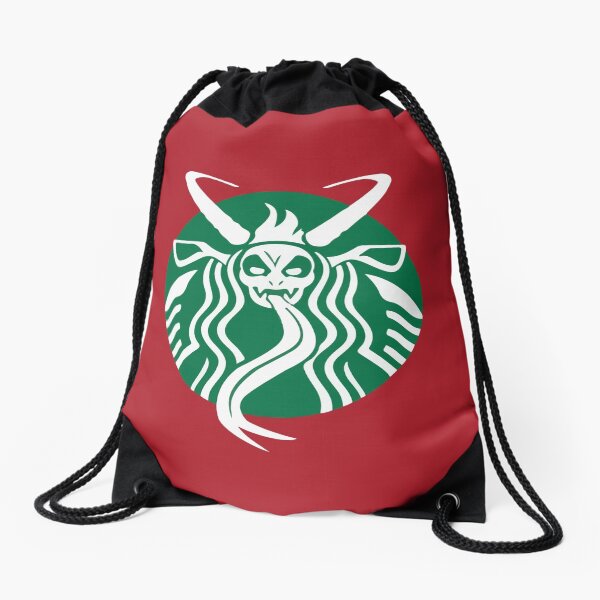 Krampuspresso - Caffeine Demon (RED) Drawstring Bag