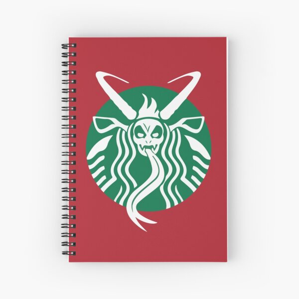 Krampuspresso - Caffeine Demon (RED) Spiral Notebook