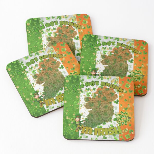 Item preview, Tricolour Irish not drunk designed and sold by Katierox.