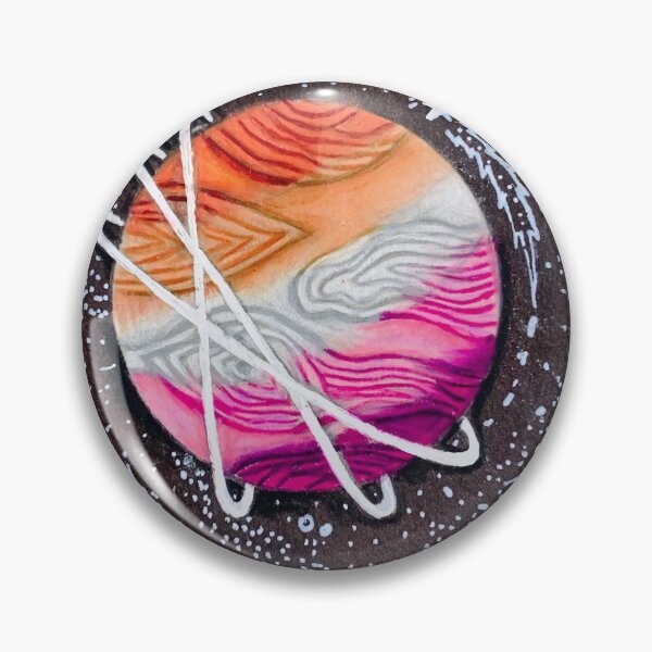 Item preview, Lesbian Pride Flag Themed Planet designed and sold by fu3ledbyart.