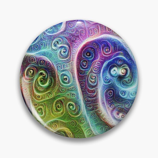 Item preview, DeepDream Tomato Steelblue 5x5K v9 designed and sold by blackhalt.
