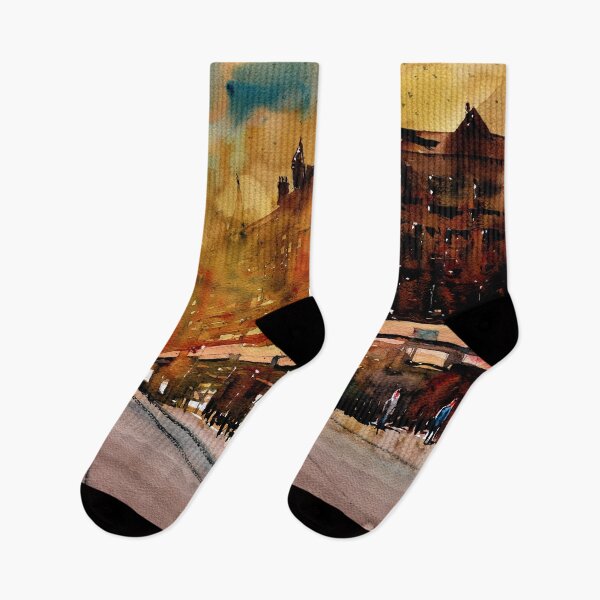 Item preview, Old Gothic Building - City of Melbourne building in Watercolor designed and sold by darrenyeoart.