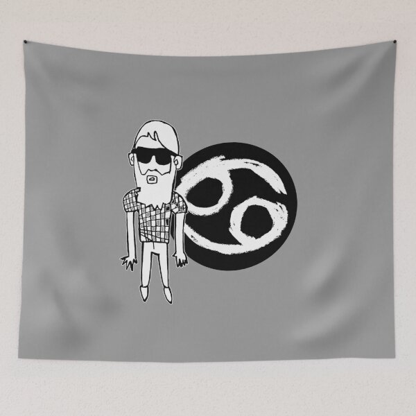 Item preview,  Cancer Zodiac Man, Cancer Birthday designed and sold by badlydrawnbabe.