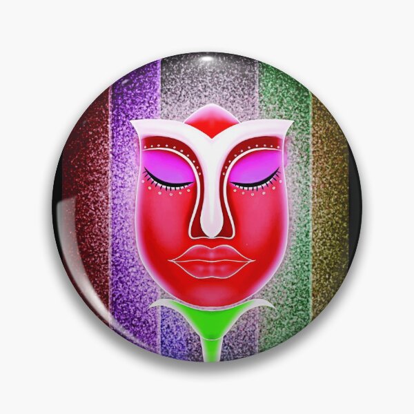 Item preview, Flower Red Face, Women Face One Line Art designed and sold by Dr.YesOrNo.