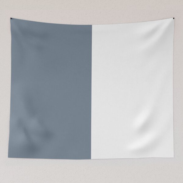 Item preview, Slate Gray And White Half And Half designed and sold by rewstudio.