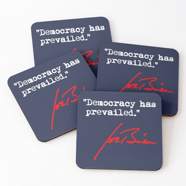 Item preview, Joe Biden - Democracy has Prevailed (red white blue) designed and sold by Thelittlelord.