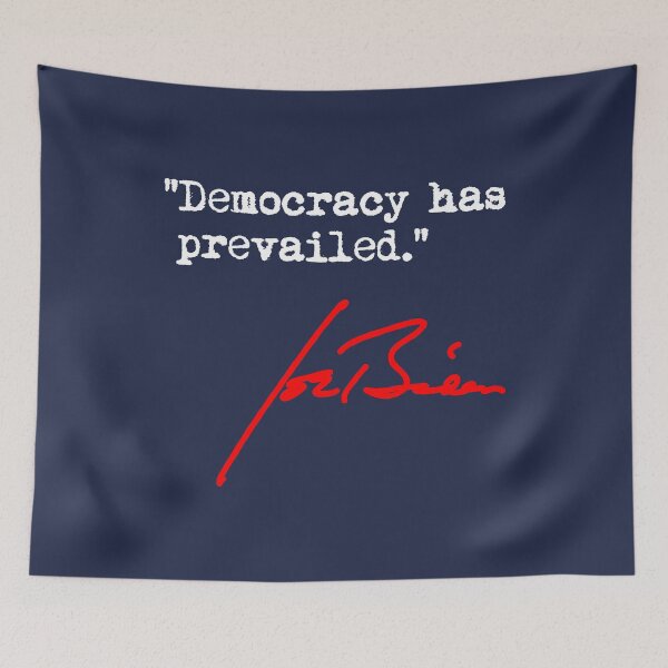 Item preview, Joe Biden - Democracy has Prevailed (red white blue) designed and sold by Thelittlelord.