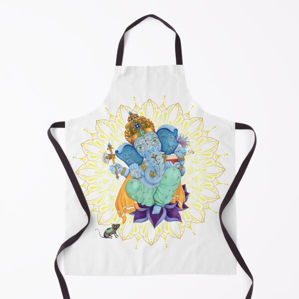 Item preview, Lord Ganesha Gold Mandala - The Obstruction Destroyer designed and sold by MandalaSoul.