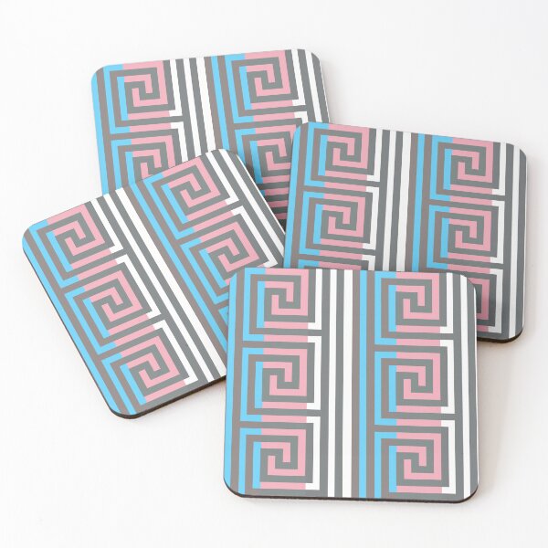 Item preview, Trans Greek Key Pattern designed and sold by -Gedwolcraeft-.