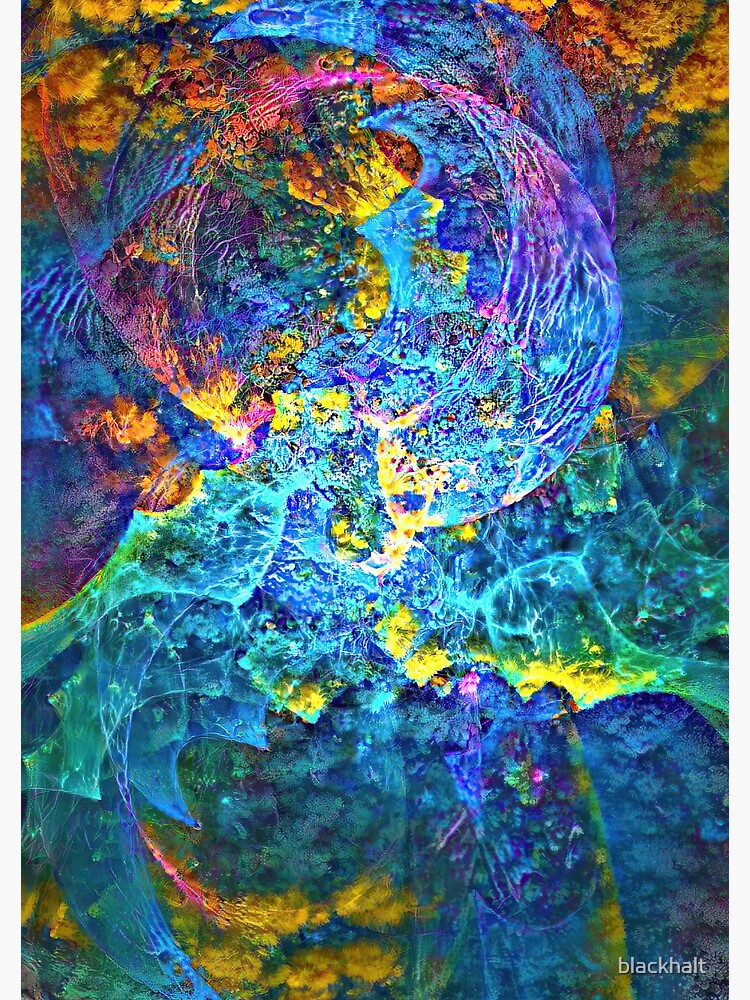 Deepdream marine floral fractalize space abstraction by blackhalt