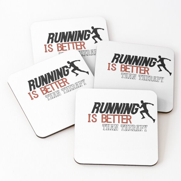 Item preview, RUNNING IS BETTER THAN THERAPY designed and sold by brahfun07.