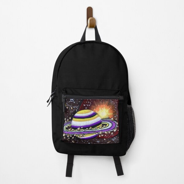 Item preview, Nonbinary Pride Flag Themed Planet designed and sold by fu3ledbyart.