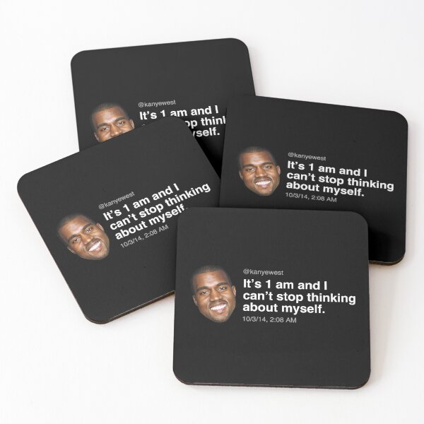 Item preview, "It's 1 am and I can't stop thinking about myself." - KW-Kwotes - Celebrity Tweets designed and sold by adubworld.