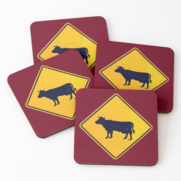 Item preview, Cow Real Road Sign accessories housewares designed and sold by SignsAreReal.