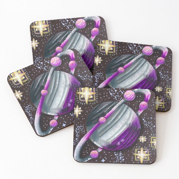 Item preview, Asexual Pride Flag Themed Planet designed and sold by fu3ledbyart.