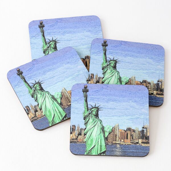 Item preview, The Statue of Liberty Digital Painting - Pintura Digital designed and sold by RazzArt.