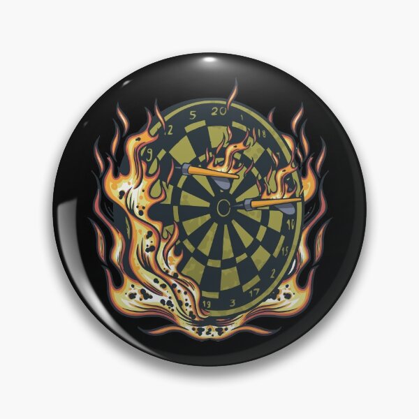 Item preview, Flaming Darts on Dart Board designed and sold by JBDeszigns.