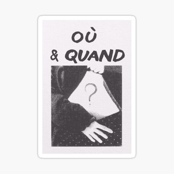Artikel-Vorschau von Ou & Quand?, designt und verkauft von ToruandMidori.
