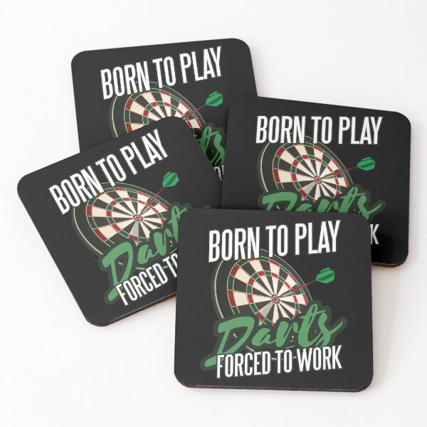 Item preview, Born To Play Darts Forced to Work designed and sold by JBDeszigns.