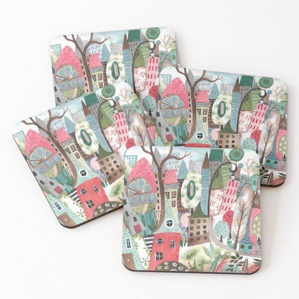 Item preview, Little abstract fairy town designed and sold by dozhy.
