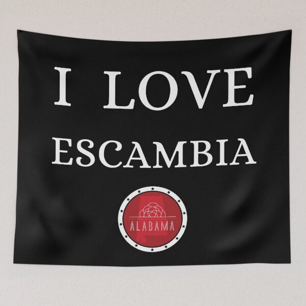 Item preview, I LOVE ESCAMBIA | Alabam county United state of america designed and sold by Gatsbird Design.