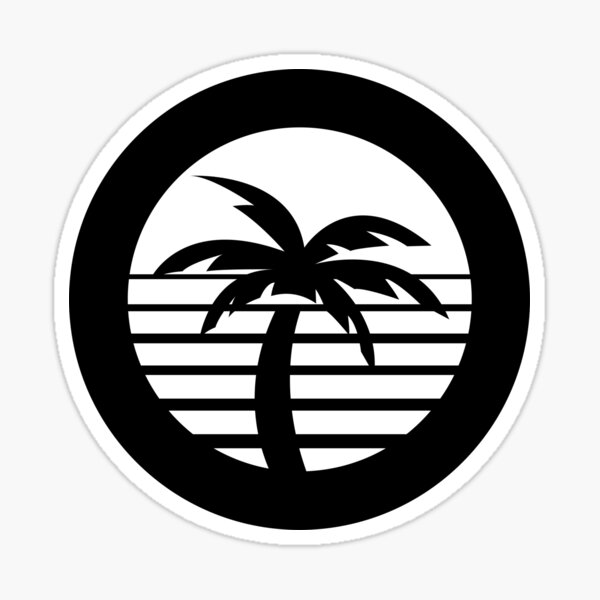 Item preview, Retro Outrun Sun Aesthetic with Palm Tree Silhouette Simple designed and sold by dylanxh.