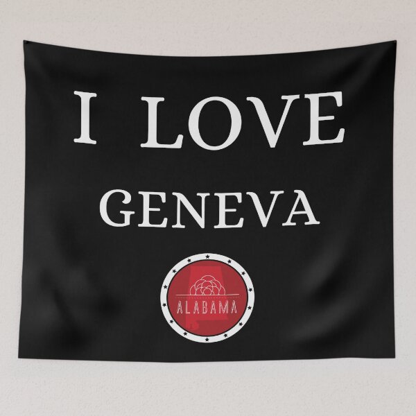 Item preview, I LOVE GENEVA | Alabam county United state of america designed and sold by Gatsbird Design.