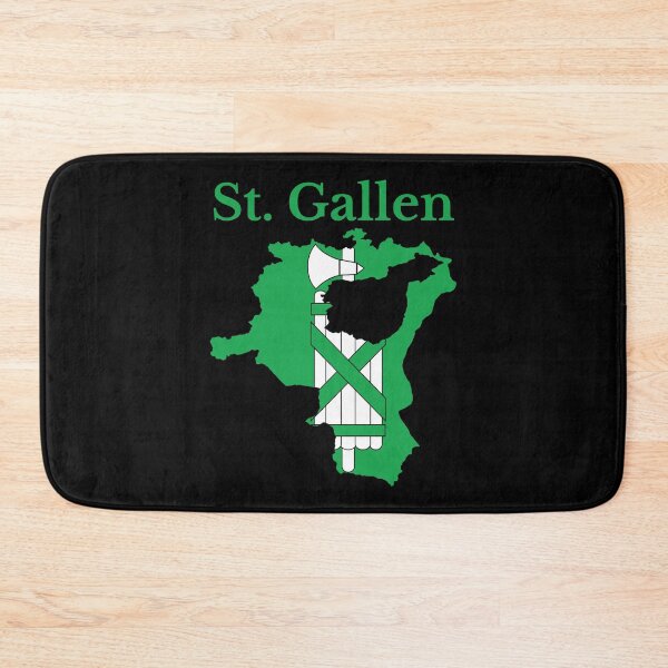Item preview, Saint Gallen Canton Map Flag, Switzerland designed and sold by marosharaf.
