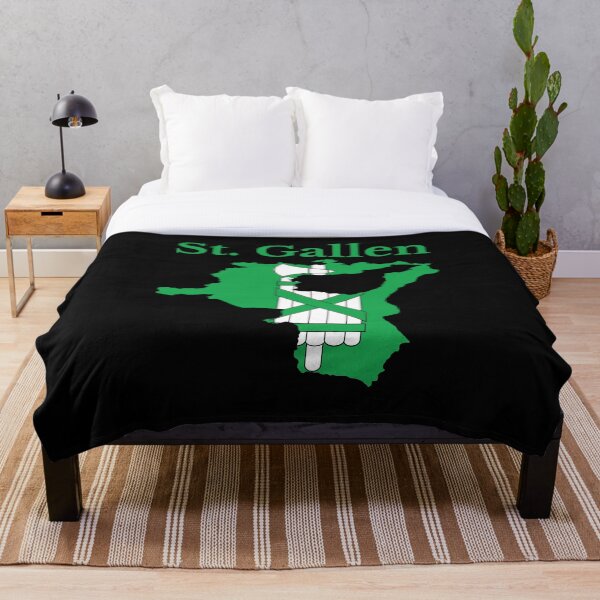 Item preview, Saint Gallen Canton Map Flag, Switzerland designed and sold by marosharaf.