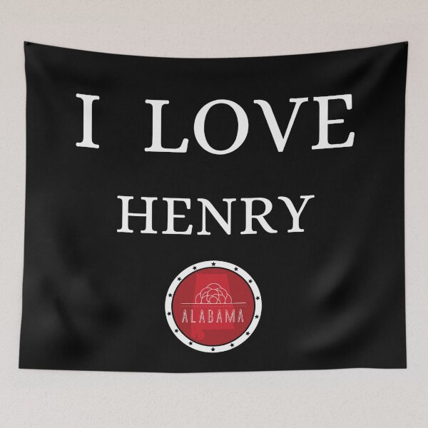 Item preview, I LOVE HENRY | Alabam county United state of america designed and sold by Gatsbird Design.