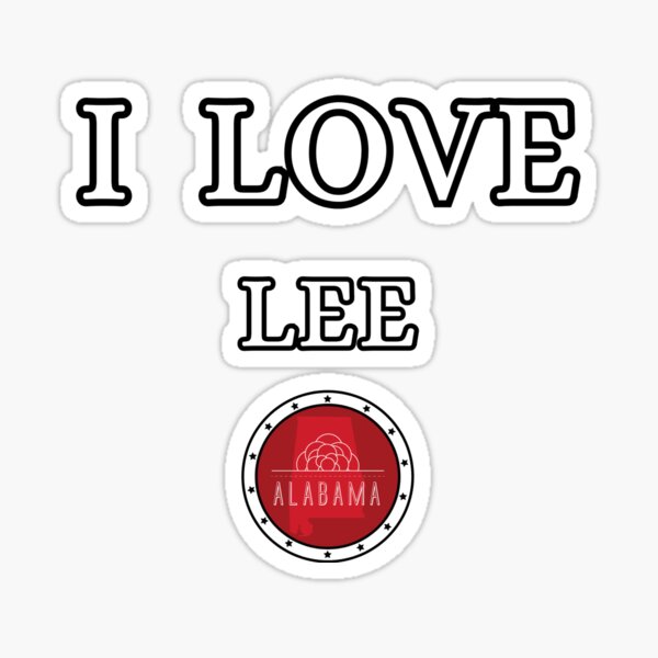 Item preview, I LOVE LEE | Alabam county United state of america designed and sold by Gatsbird Design.